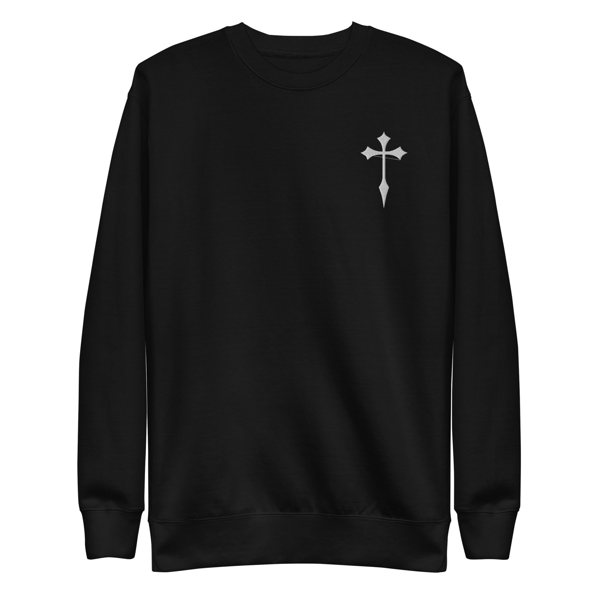 White Cross Premium Embroidered Sweatshirt – Oliver Lee